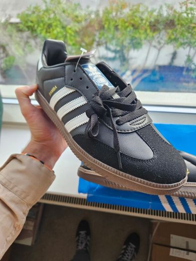 Adidas Samba Black, White UK 10.5