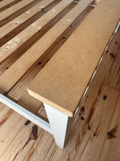 White King Size Wooden Bed Frame