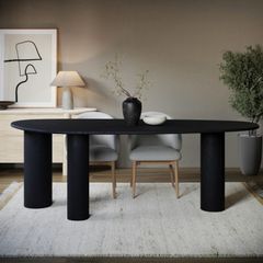 Organic Pebble Shape Dining Table - seats 6