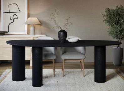 Organic Pebble Shape Dining Table - seats 6