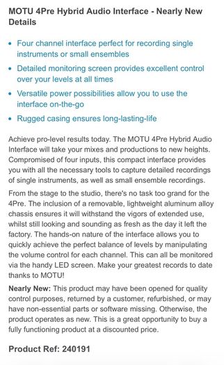 motu 4pre 6x8 hybrid FW - usb 2
