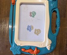 Magnetic toddler writing board