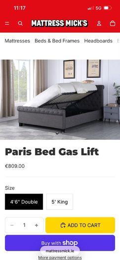 E400 Off Ottoman Double & Kingsize Beds