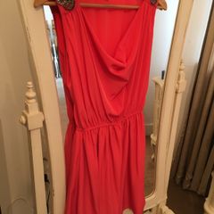 Stunning Coral Pink River Island Dress size 8