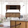 Retro TV Stand Modern Entertainment Center for Flat Screen TV - Free Delivery Nationwide Image 8