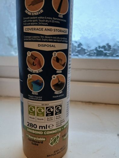 UniBond Anti-Mould Silicone Sealant (280ml)
