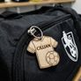 Personalised Football Shirt Keyring - Wooden Name Tag - Bag Tag - Football Gift for Boys or Girls Image 6
