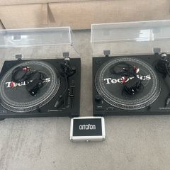 Pair of Audio Technica LP120XUSB with Ortofon needles