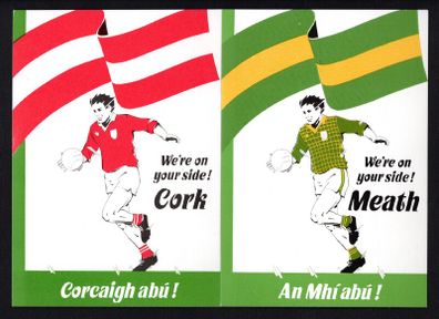1988 Ireland All Ireland Football Gaelic Final Cork V Meath An Post Postcard Mint