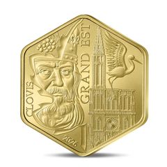 France 500 Euro Gold (.9999) Brilliant Uncirculated Coin 2026 - Grand Est - Collection of regions
