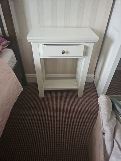 cream  side table