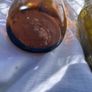 2  Vintage half pint glass Cork Advertising Bottles Image 7