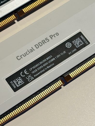 RAM DDR5 32GB (2x16) Crucial Pro White