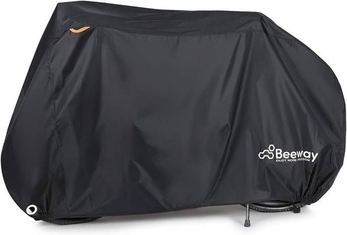 Bike Cover, Waterproof Bicycle Cover Indoor Outdoor Storage - 210T Nylon with Pu Coating, Safty Straps, Lock-holes, Fits for Most Bikes up to 29"