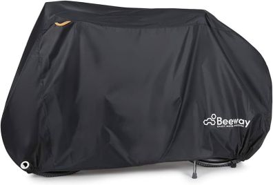 Bike Cover, Waterproof Bicycle Cover Indoor Outdoor Storage - 210T Nylon with Pu Coating, Safty Straps, Lock-holes, Fits for Most Bikes up to 29"