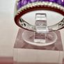 Silver ring with Amethyst and  Zircons Image 6