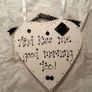 Black and white heart plaques Image 2