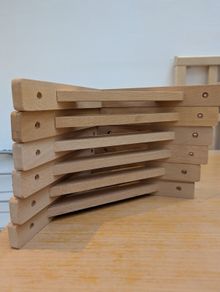Wooden shelf bracket