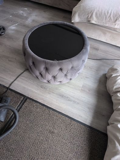 round ottoman with storage