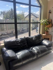 leather sofa