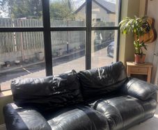 leather sofa