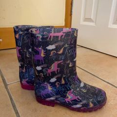 Girls Light-Up Unicorn Wellington Boots - see 3 pics