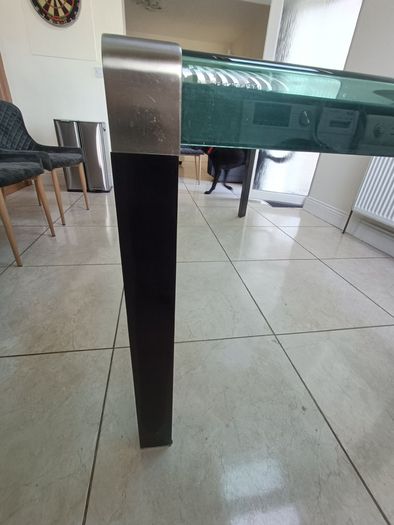 Glass dining table
