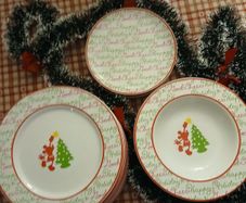 Disney Micky Mouse Christmas Dinner Set