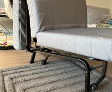 1 IKEA LYCKSELE chair beds (black), including matt