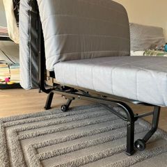 1 IKEA LYCKSELE chair beds (black), including matt