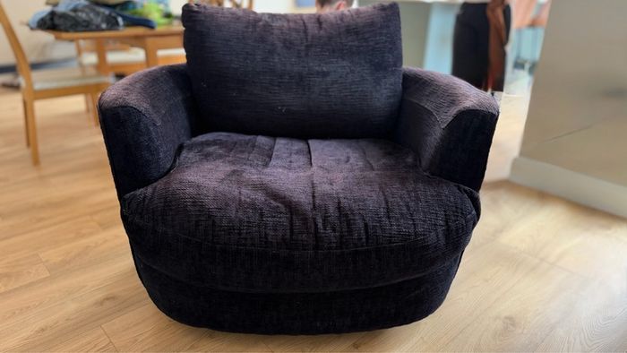 Navy Swivel Armchair