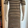 Ganni Striped Ribbed Knit Dress Size Small Image 6
