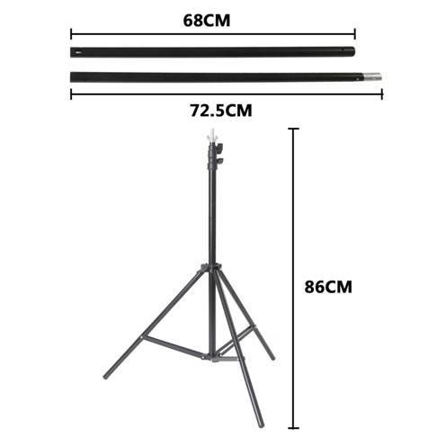 443442 2 x 2m Stand + 1.6 x 3m Non Woven Fabric Black, White, Green Background