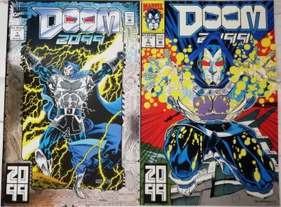 Doom 2099 #'s 1 & 2 First 2 issues (1993)