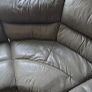 Grey Leather Corner Sofa Image 5