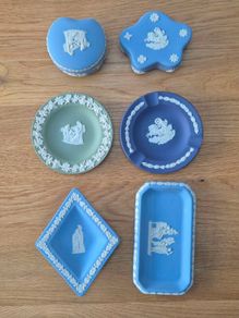 Vintage Wedgwood Jasperware Collection 6 Pieces England