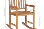 Rocking Chair Solid Teak Wood