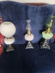 Victorian oil lamps