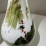 Pair of Antique Victorian Opaline Glass Vases. Japonisme Aesthetic Movement c.1880 to1900 Image 4