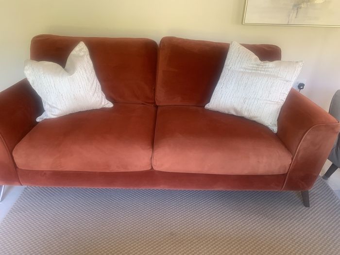 Velvet sofa/settee