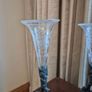 Vintage Glass Flutes with Ornate Metal Base Image 7
