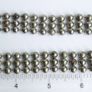 Vintage 18K Gold Plated Silver Color Beaded Ball Necklace V style Image 10