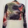 Multicolour tie-dye crop top Image 2