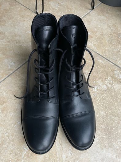 ECCO Dress Classic 15 lace-up ankle boot in black full-grain leather, size eu 42, uk 8-8.5