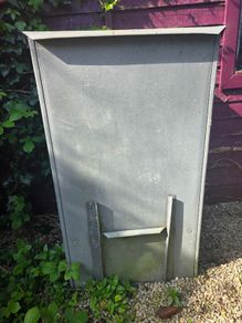 Galvanised Coal bunker
