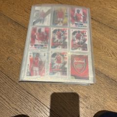 Large collection of 300+ match attack cards in large binder