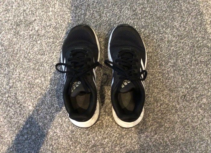 Adidas black trainers size UK 5 1/2 good condition