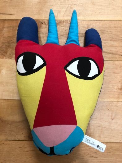 Kids unisex animal cushion colourful