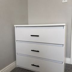 Chest of Drawers (3 Drawers, White)
