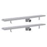 Linear Shower Drain 2 pcs Line 930x140 mm Stainless Steel Image 2
